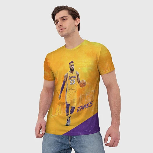 Мужская футболка LeBron James: NBA Star / 3D-принт – фото 3