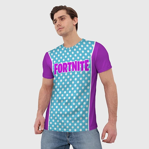 Мужская футболка Fortnite Violet / 3D-принт – фото 3