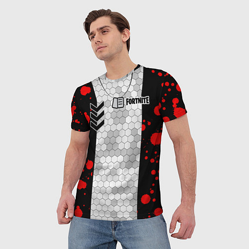 Мужская футболка Fortnite: Штурмовик / 3D-принт – фото 3