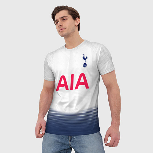 Мужская футболка FC Tottenham: Home 18-19 / 3D-принт – фото 3