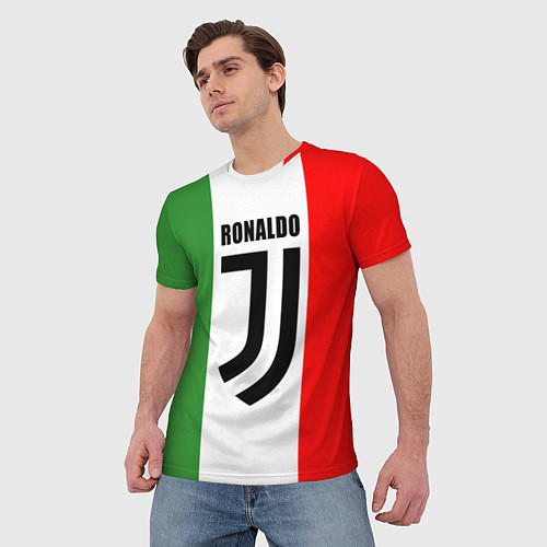 Мужская футболка Ronaldo Juve Italy / 3D-принт – фото 3