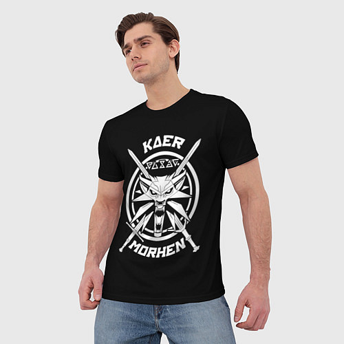 Мужская футболка The Witcher: Kaer Morhen / 3D-принт – фото 3