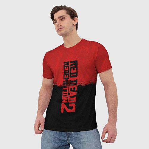 Мужская футболка RDD 2: Red & Black / 3D-принт – фото 3