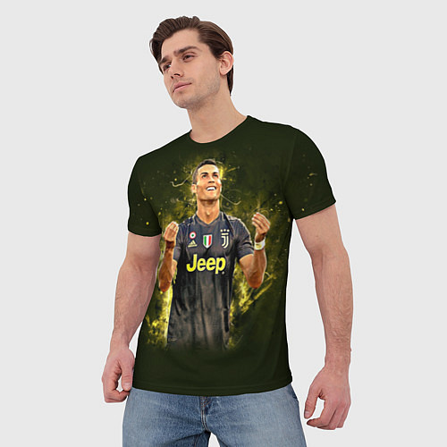Мужская футболка Ronaldo: Juve Sport / 3D-принт – фото 3