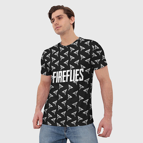 Мужская футболка Fireflies / 3D-принт – фото 3