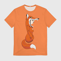 Футболка мужская Барышня Лиса, цвет: 3D-принт