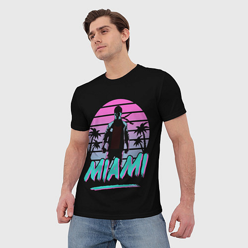 Мужская футболка Майами / 3D-принт – фото 3