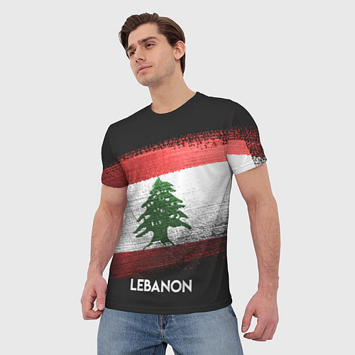 Мужская футболка Lebanon Style / 3D-принт – фото 3