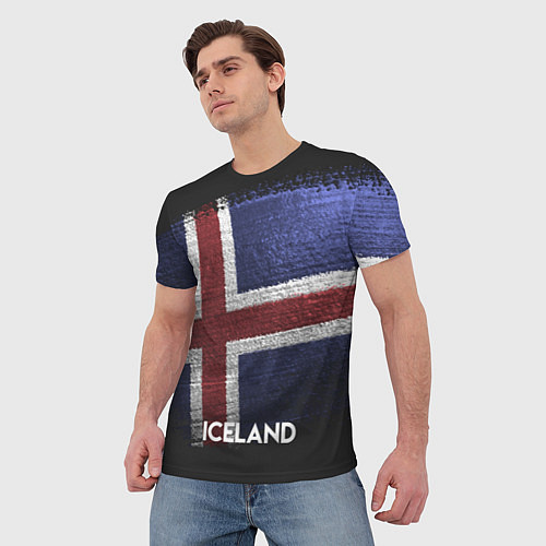 Мужская футболка Iceland Style / 3D-принт – фото 3