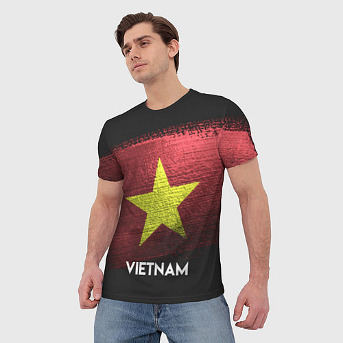 Мужская футболка Vietnam Style / 3D-принт – фото 3