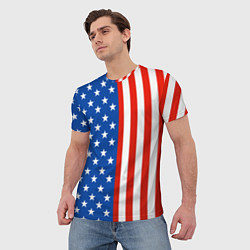 Футболка мужская American Patriot, цвет: 3D-принт — фото 2