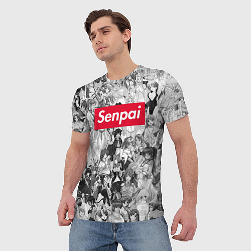 Мужская футболка SENPAI Stories / 3D-принт – фото 3