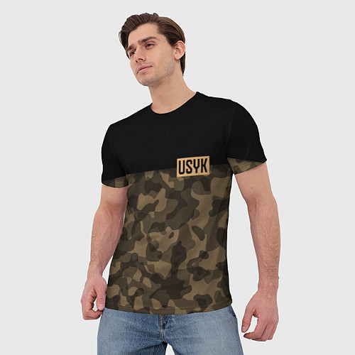 Мужская футболка USYK Camo / 3D-принт – фото 3