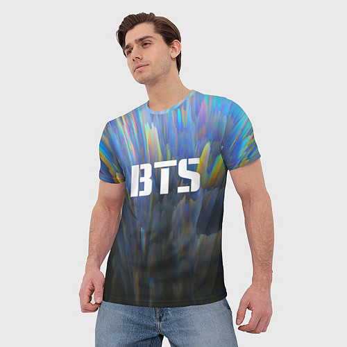 Мужская футболка BTS: Neon Spectre / 3D-принт – фото 3