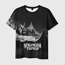 Футболка мужская Stranger Things: Black Hut, цвет: 3D-принт