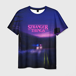 Футболка мужская Stranger Things: Neon Road, цвет: 3D-принт