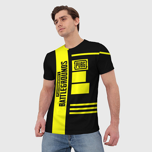 Мужская футболка PUBG: Yellow Lifestyle / 3D-принт – фото 3