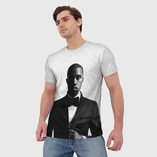 Мужская футболка Kanye West: Halftone / 3D-принт – фото 3