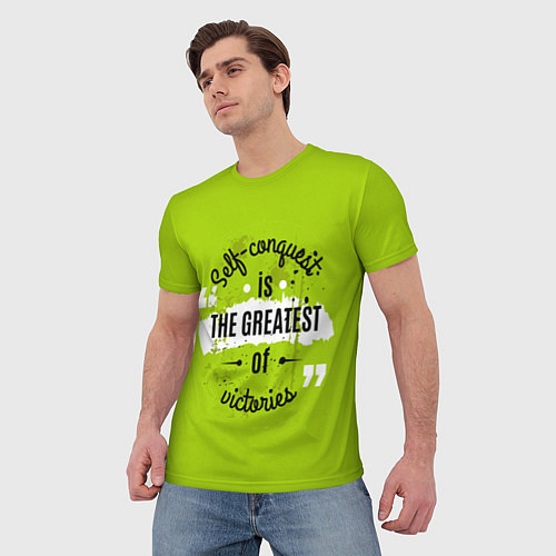 Мужская футболка The greatest / 3D-принт – фото 3