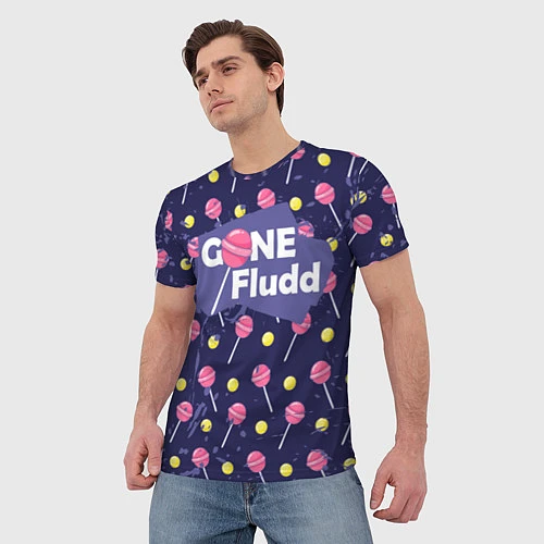 Мужская футболка GONE Fludd / 3D-принт – фото 3