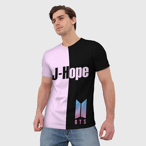 Мужская футболка BTS J-hope / 3D-принт – фото 3