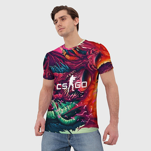 Мужская футболка CS:GO Hyper Beast Skin / 3D-принт – фото 3