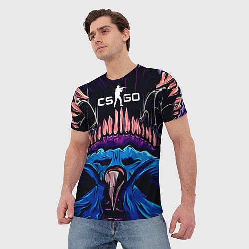 Мужская футболка CS:GO Hyper Beast Skin / 3D-принт – фото 3