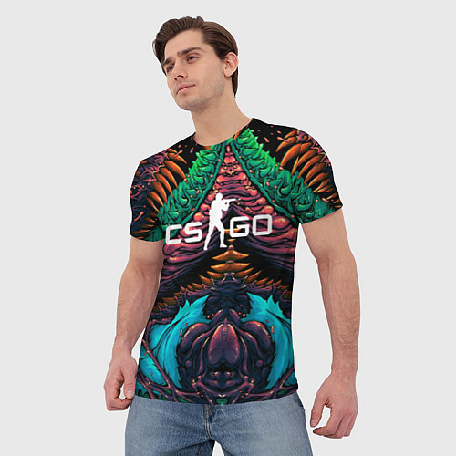Мужская футболка CS GO hyper beast skin / 3D-принт – фото 3