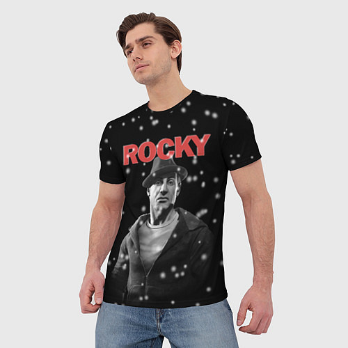 Мужская футболка Old Rocky / 3D-принт – фото 3