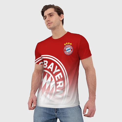 Мужская футболка ФК Бавария / 3D-принт – фото 3