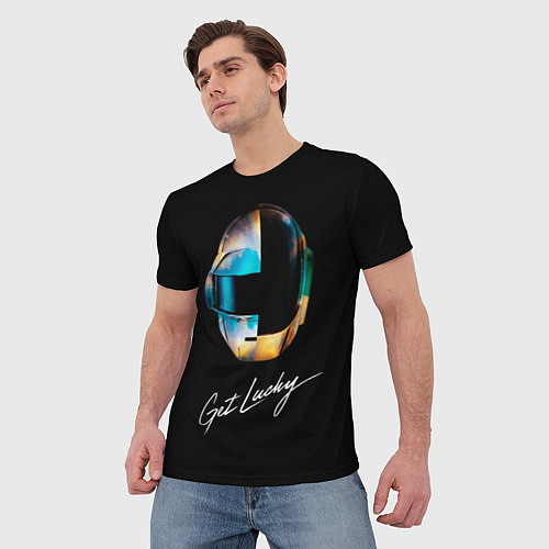Мужская футболка Daft Punk: Get Lucky / 3D-принт – фото 3