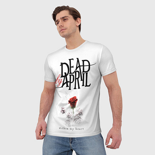 Мужская футболка Dead by April / 3D-принт – фото 3