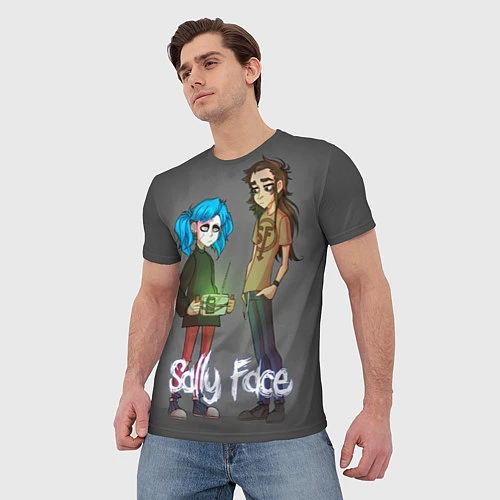 Мужская футболка Sally Face: Friends / 3D-принт – фото 3