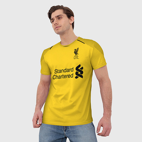 Мужская футболка Liverpool: Alisson GK Home 18-19 / 3D-принт – фото 3
