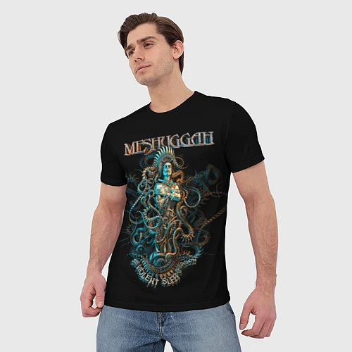 Мужская футболка Meshuggah: Violent Sleep / 3D-принт – фото 3