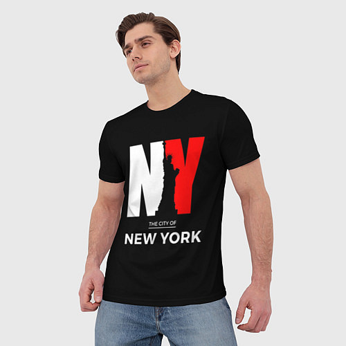 Мужская футболка New York City / 3D-принт – фото 3