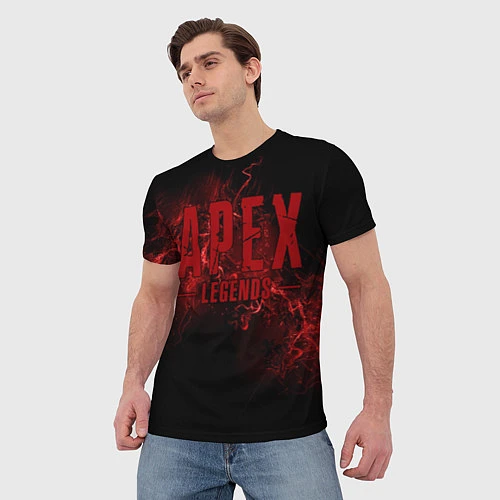 Мужская футболка Apex Legends: Red Blood / 3D-принт – фото 3