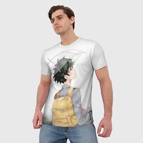 Мужская футболка Дождь / 3D-принт – фото 3