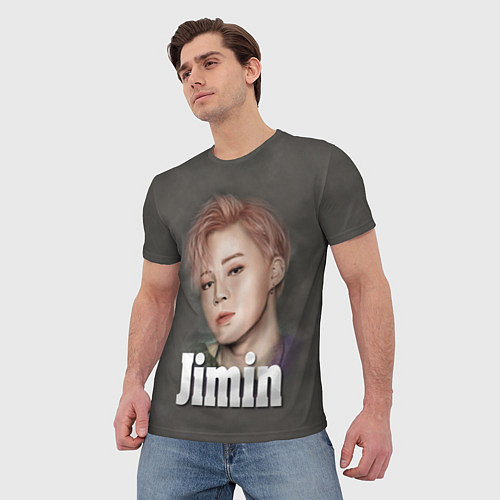 Мужская футболка BTS Jimin / 3D-принт – фото 3