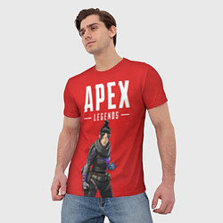 Футболка мужская Apex Legends: Red Wraith, цвет: 3D-принт — фото 2