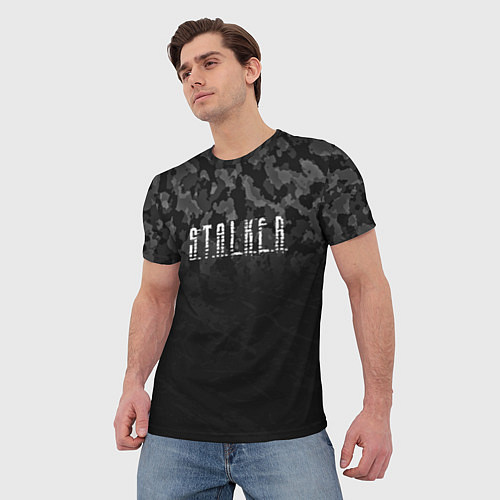 Мужская футболка STALKER: Dark Camo / 3D-принт – фото 3