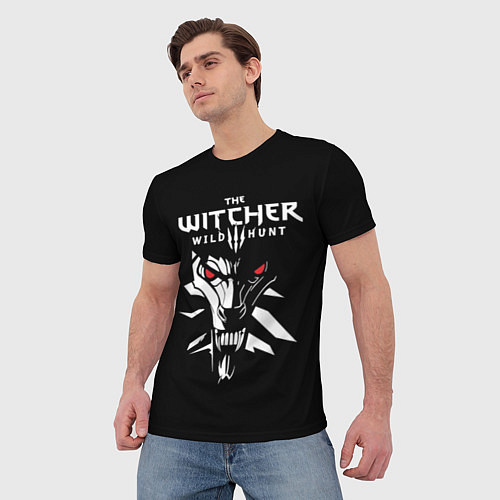 Мужская футболка The Witcher 3: Wild Hunt / 3D-принт – фото 3