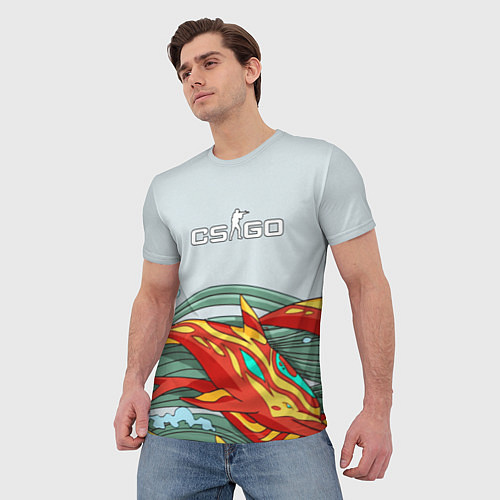 Мужская футболка CS:GO Fish / 3D-принт – фото 3