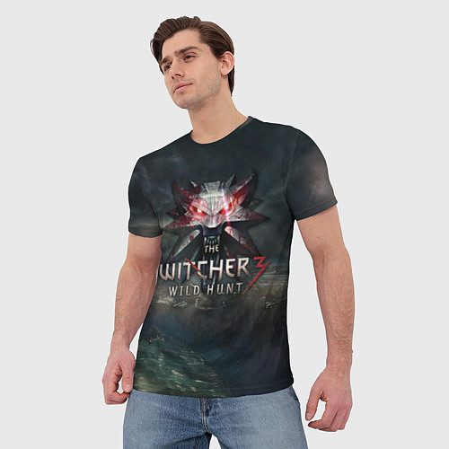 Мужская футболка The Witcher 3: Wild Hunt / 3D-принт – фото 3