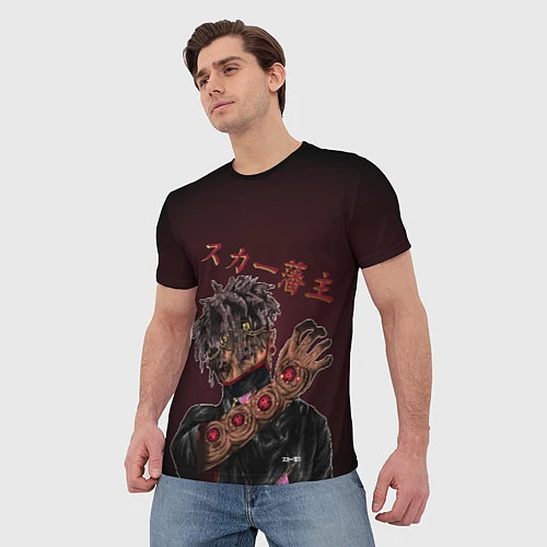 Мужская футболка SCARLXRD: Dark Man / 3D-принт – фото 3