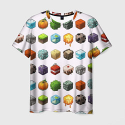 Футболка мужская Minecraft Cubes, цвет: 3D-принт