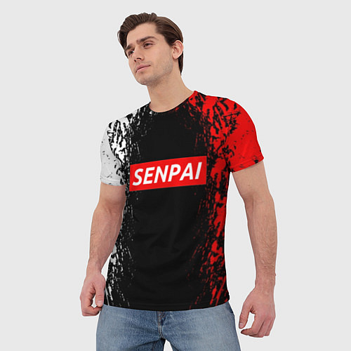 Мужская футболка SENPAI / 3D-принт – фото 3