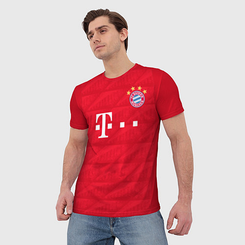 Мужская футболка FC Bayern: Home 19-20 / 3D-принт – фото 3