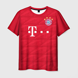 Футболка мужская FC Bayern: Lewandowski Home 19-20, цвет: 3D-принт