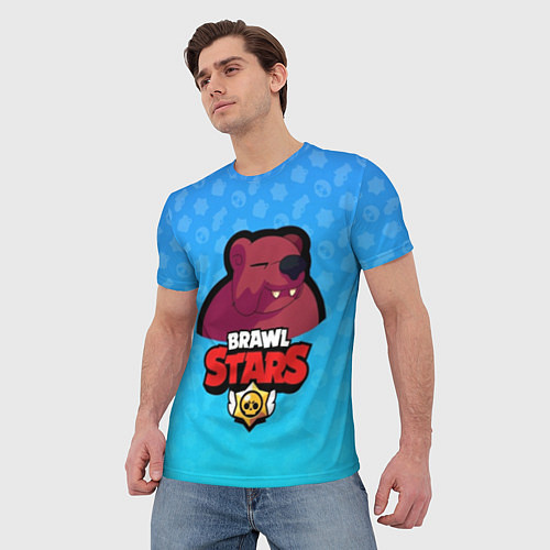Мужская футболка Bear: Brawl Stars / 3D-принт – фото 3